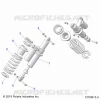 SUSPENSION, REAR SUPPORT AMORTISSEUR 