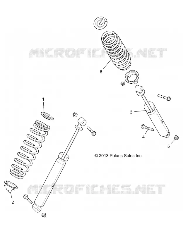 SUSPENSION, AMORTISSEUR ARRIERE