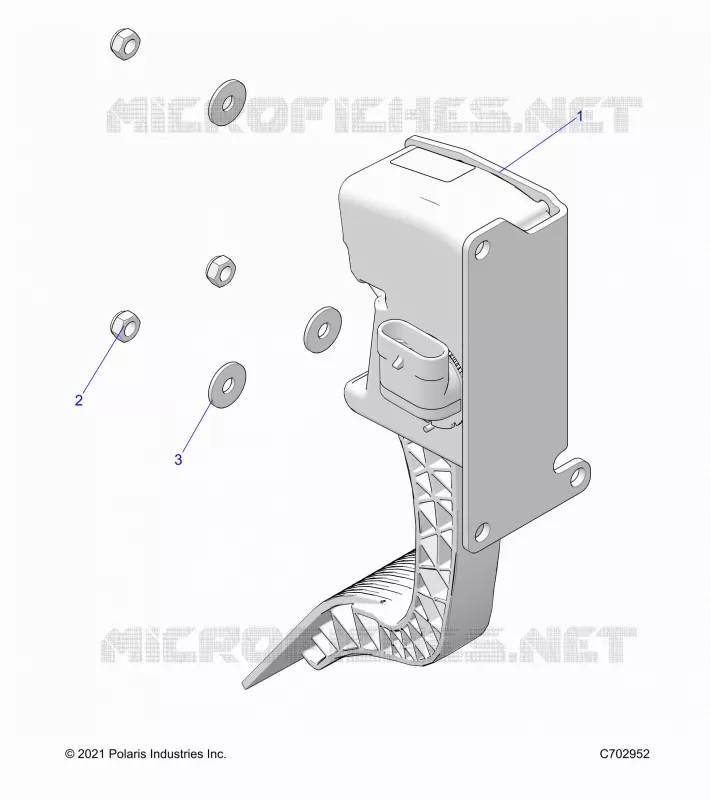 ENGINE, PEDALE D'ACCELERATEUR