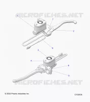 FREIN AVANT BRAKE LEVER AND MASTER CYLINDER