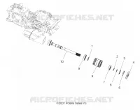 SYSTÈME DE TRANSMISSION, PONT PRINCIPAL OUTPUT SHAFT