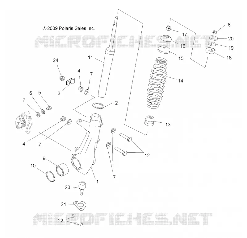SUSPENSION AVANT SUPPORT