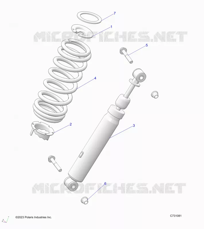 SUSPENSION, AMORTISSEUR AVANT MOUNTING