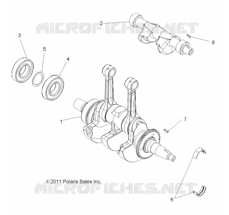 MOTEUR, VILEBREQUIN AND BALANCE SHAFT