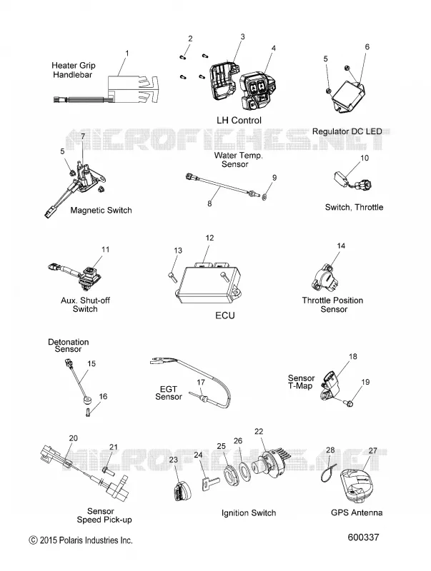 BOUTONS, SENSORS AND COMPONENTS
