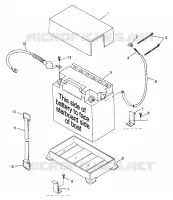 SUPPORT BATTERIE HURRICANE B974473 and Intl. HURRICANE I974473 (4941044104B006)