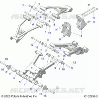 SUSPENSION ARRIERE CONTROL ARM MOUNTING