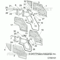 PORTES, REAR