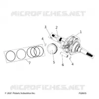 ENGINE, VILEBREQUIN, CONNECTING ROD AND PISTON