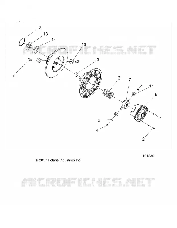 SYSTÃˆME DE TRANSMISSION, SECONDARY CLUTCH INTERNALS