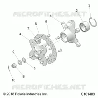 SUSPENSION AVANT HUB AND STEERING KNUCKLE- A20SGE95AK (C101483)