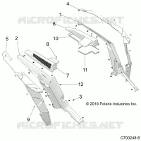 CARROSSERIE ARRIERE FENDERS AND BEZELS- Z22N4E99AJ/AN/BJ/BN (C700248-8)