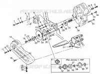 PONT/FREIN AND COUVERCLE DE CHAINEE MOUNTING MAGNUM 6X6 W97AE42A AND SWEDISH MAG (4940754075C014)