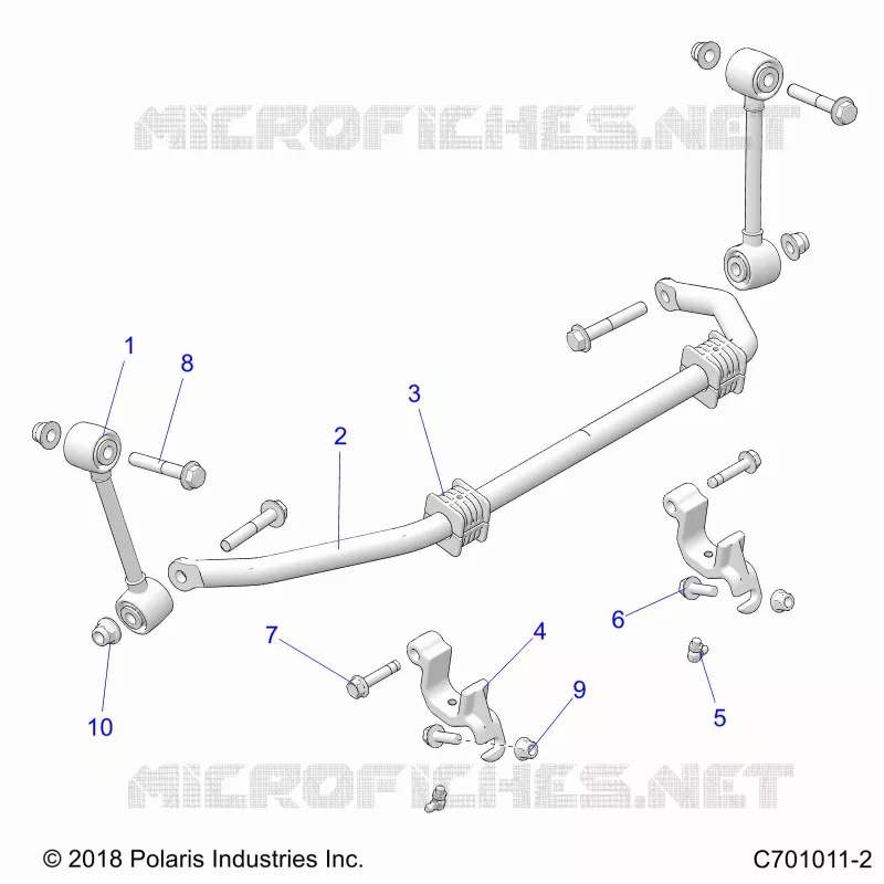 SUSPENSION, FRONT BARRE STABILISATRICE- Z22NAS99CZ (C701011-2)