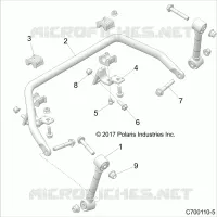SUSPENSION AVANT STABILIZER BAR- Z20S1E99AG/AK/BG/BK (C700110-5)
