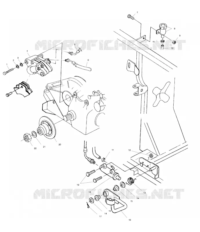 FREIN ARRIERE/FOOT PEDAL