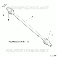 SYSTEME DE TRANSMISSION, REAR PROP SHAFT
