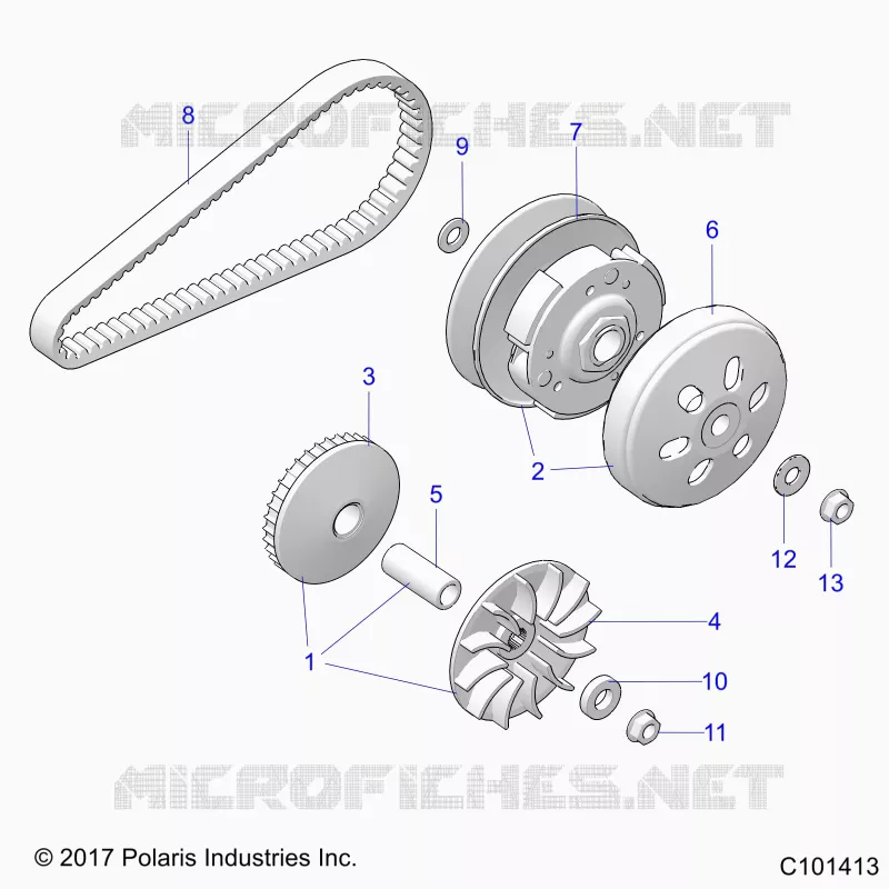 SYSTÃˆME DE TRANSMISSION, PRIMARY CLUTCH