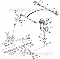 TRIANGLES DE SUSPENSIONS AVANT ET BIELLETTES DE DIRECTION Trail Boss W958527 (4930323032B006)