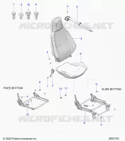 SIEGE (PASSENGER) AND SEAT BELT MOUNTING