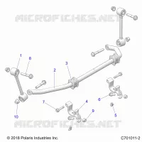 SUSPENSION, FRONT BARRE STABILISATRICE- Z23NAE99PR (C701011-2)
