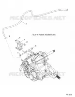 SYSTÈME DE TRANSMISSION, MAIN GEARCASE MOUNTING- Z17VHA57FJ (701319)