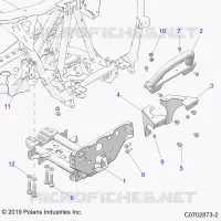 CHASSIS, MOUNTING, FRONT GEARCASE