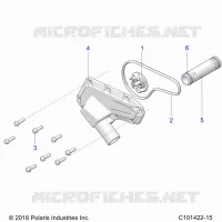 MOTEUR, WATERPUMP IMPELLER AND COVER