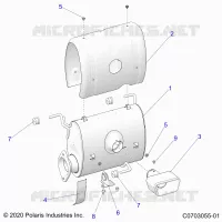 ENGINE, ECHAPPEMENT, SILENCER AND RELATED