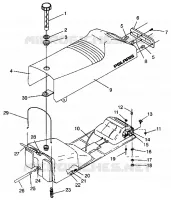 SIEGE ET RESERVOIR 440 XCR 0941760 (4925182518002A)