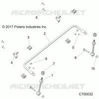 SUSPENSION, FRONT BARRE STABILISATRICE