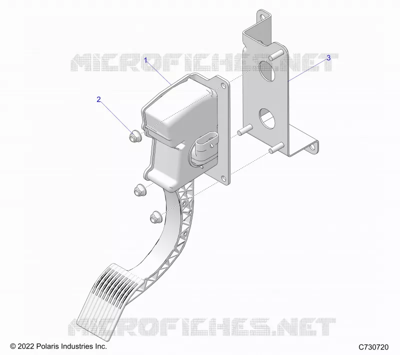 ENGINE, PEDALE D'ACCELERATEUR