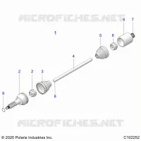SYSTÃˆME DE TRANSMISSION, REAR DRIVE SHAFT