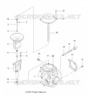MOTEUR, CARBURATEUR, UPPER
