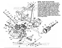 SUPPORT MOTEUR 6X6 400L
