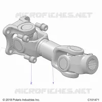 SYSTEME DE TRANSMISSION, PROP SHAFT, REAR