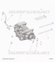 SYSTÃˆME DE TRANSMISSION, GEARCASE, REAR, MOUNTING