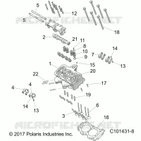 CYLINDRE HEAD, CAM AND VALVES