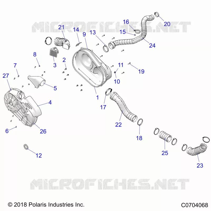 SYSTÃˆME DE TRANSMISSION, CLUTCH COVER AND DUCTING
