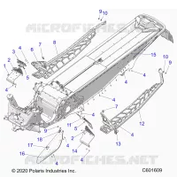 CHASSIS, PROTECTION D'EMBRAYAGE, FOOTRESTS, AND RUNNINGBOARDS