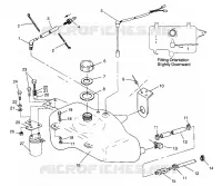 RESERVOIR D'HUILE SLX 780 B964287 and Intl. SLX 780 I964287 (4937443744A012)