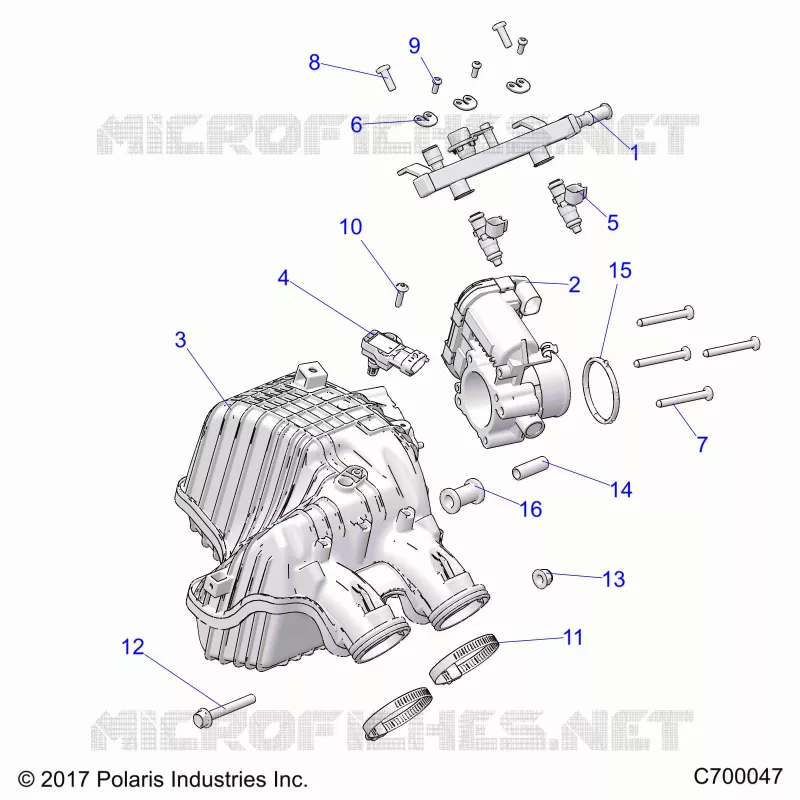ENGINE, PRISE D'AIR MANIFOLD