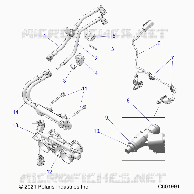 SYSTÃˆME D'ALIMENTATION, RAIL, LINES AND THROTTLE BODY