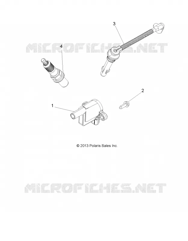 ALLUMAGE COIL, WIRE AND SPARK PLUG