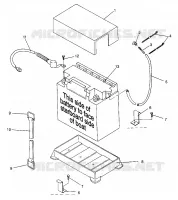 SUPPORT BATTERIE SL 900 B964291 and  Intl. SL 900 I964291 (4935583558B006)
