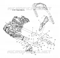 MOTEUR, MOUNTING, LH