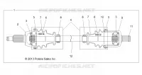 DRIVE TRAIN, CARDAN AVANT