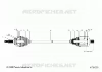 SYSTÃˆME DE TRANSMISSION, REAR HALF SHAFT