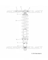 SUSPENSION, AMORTISSEUR, REAR TRACK (7043994)