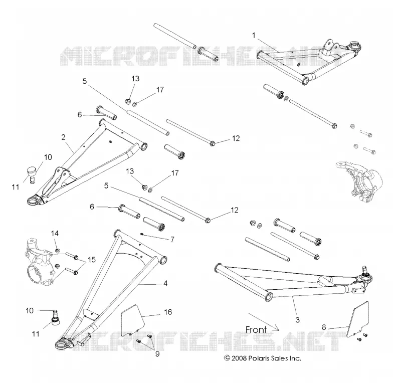 SUSPENSION AVANT CONTROL ARMS